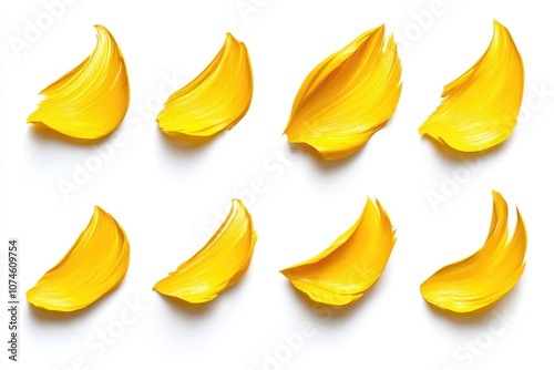 Yellow banana slices