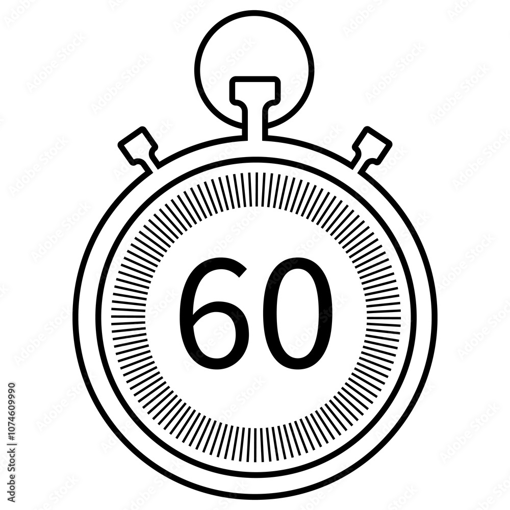 Stopwatch line vector icons on a white background Stopwatch line vector icons on a white background