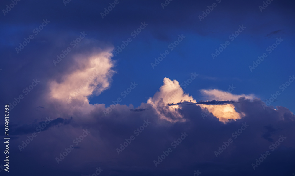 Beautiful dramatic sky with white clouds. Beautiful dramatic sky with white clouds.