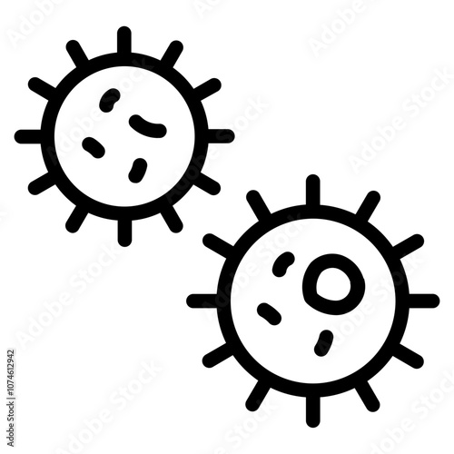 Bacteria Line Icon