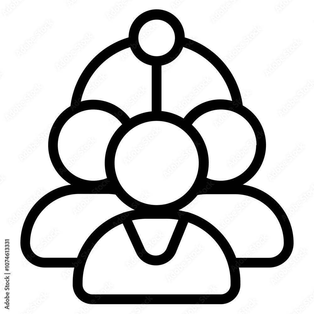 Obraz premium Customer relationship Line Icon
