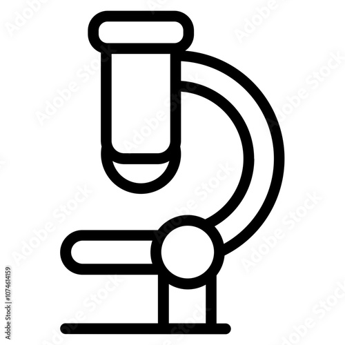 Microscope Line Icon