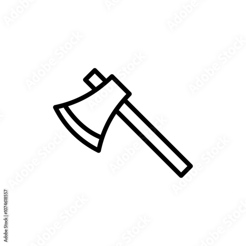 Axe icon logo sign set vector outline