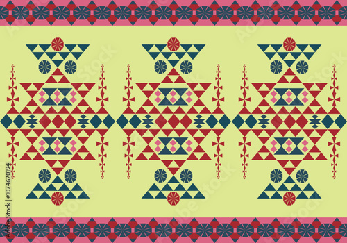 seamless native pattern design for carpet fabric wallpaper curtain tablecloth mattresses blanket embroidery ornament textile background bedsheet 