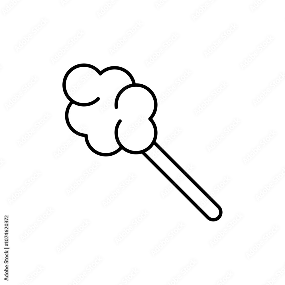 Cotton candy icon logo sign set vector outline Cotton candy icon logo sign set vector outline