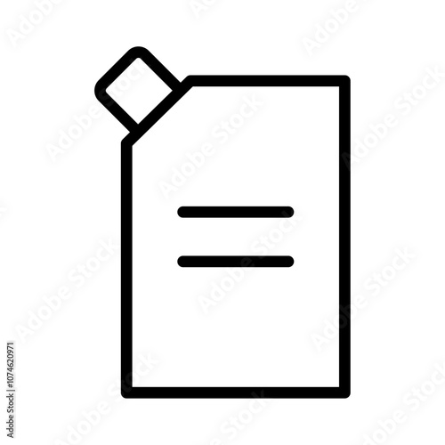Doy pack pouch icon logo sign set vector outline