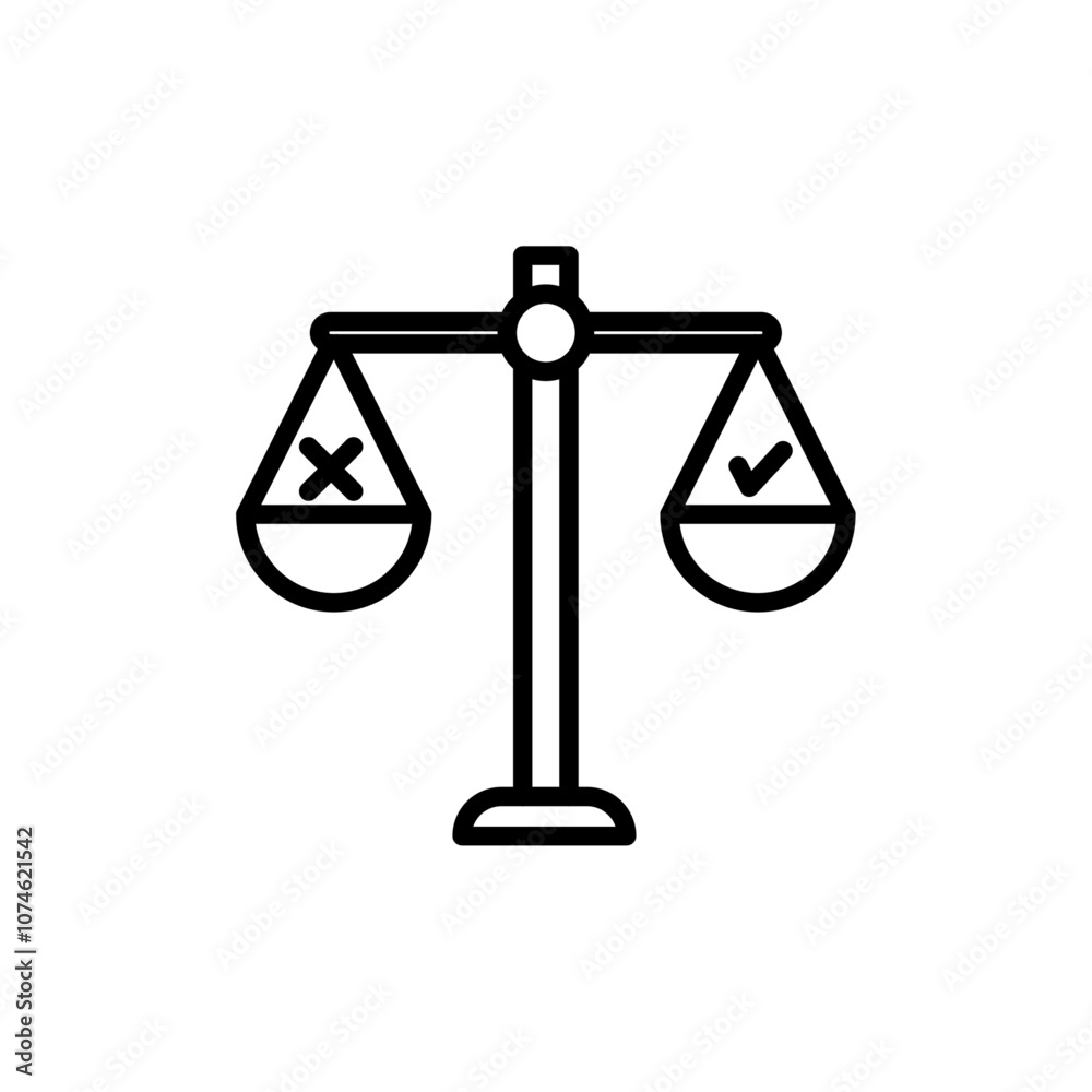 Ethics icon logo sign set vector outline Ethics icon logo sign set vector outline