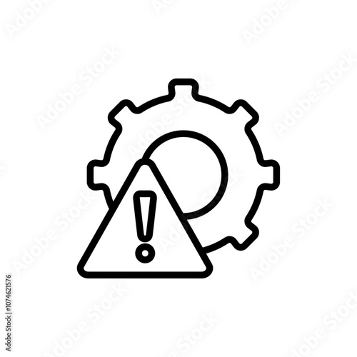 Failure icon logo sign set vector outline