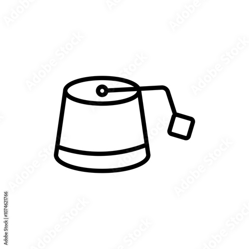 Fez hat icon logo sign set vector outline