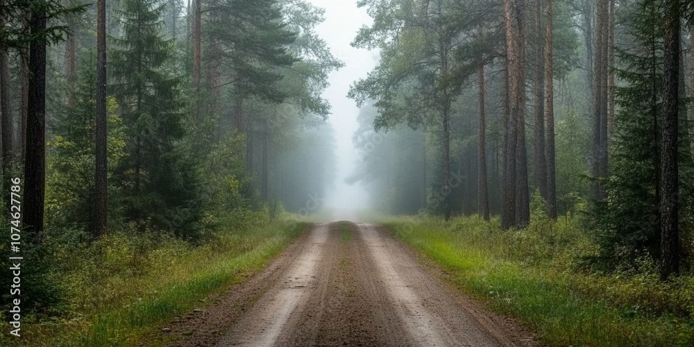 Fototapeta premium road in the forest