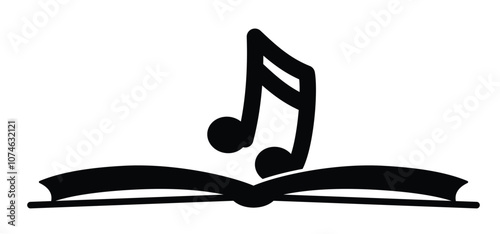 Audiobooks. Cartoon open book and pages. Education concept. Line drawing. Opened books sign. Book store logo. Flying pages. World book day. Audio book concept.