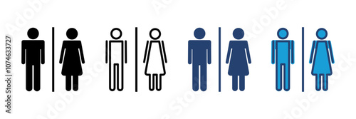 Toilet icon vector. restrooms icon vector. bathroom sign. wc, lavatory