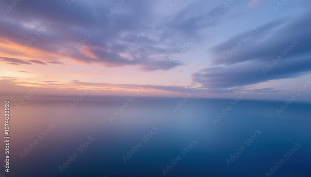 a view of a sunset over the ocean with clouds a view of a sunset over the ocean with clouds