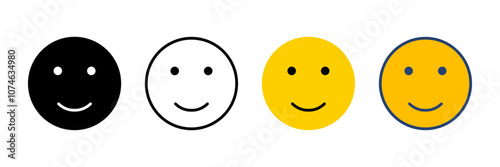 smile icon vector. smile emoticon icon. feedback