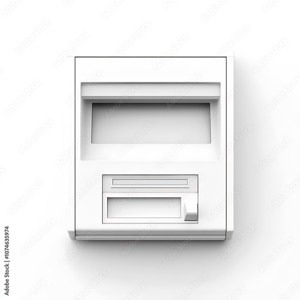 Atm isolated on a with a white background, close up Atm isolated on a with a white background, close up