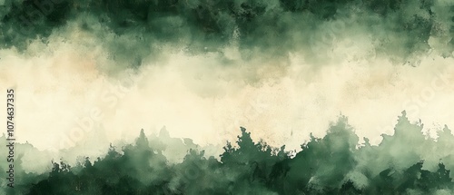 Forest Mist Camo, a seamless blend of green and grey inspired by woodland scenery, featuring smooth transitions and a flat design.