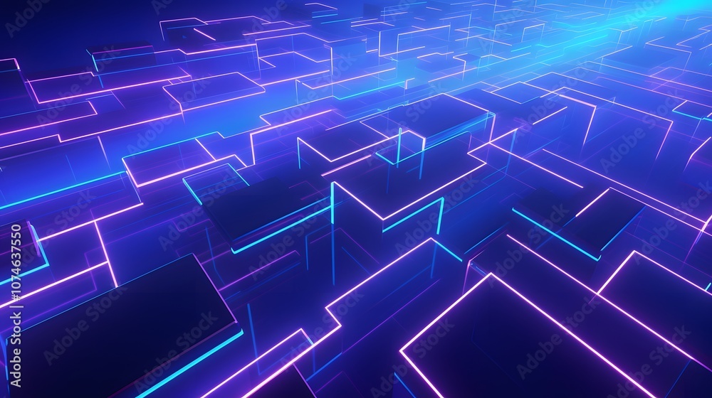 3d rendering of purple and blue abstract geometric background. Scene for advertising, technology, showcase, banner, game, sport, cosmetic, business, metaverse. Sci-Fi Illustration. Product display 3d rendering of purple and blue abstract geometric background. Scene for advertising, technology, showcase, banner, game, sport, cosmetic, business, metaverse. Sci-Fi Illustration. Product display
