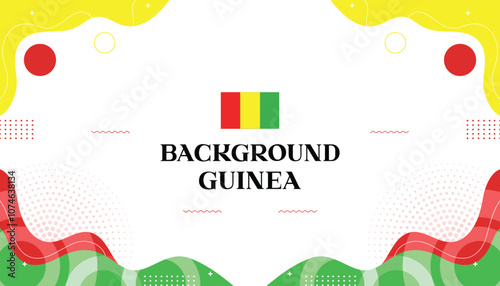 Background mephis guinea abstrack wave color flag guinea 