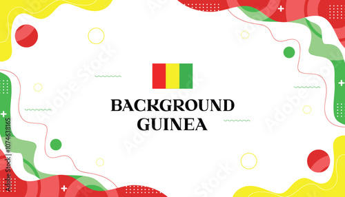 Background mephis guinea abstrack wave color flag guinea 