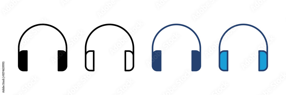 Headphone icon vector. Headvector icon symbols Headphone icon vector. Headvector icon symbols