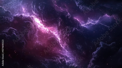 Purple Blue Galaxy Space photo