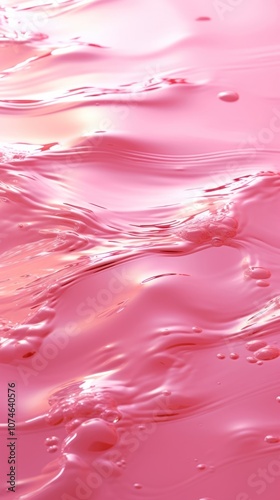 A pink background with water ripples blossom droplet flower.