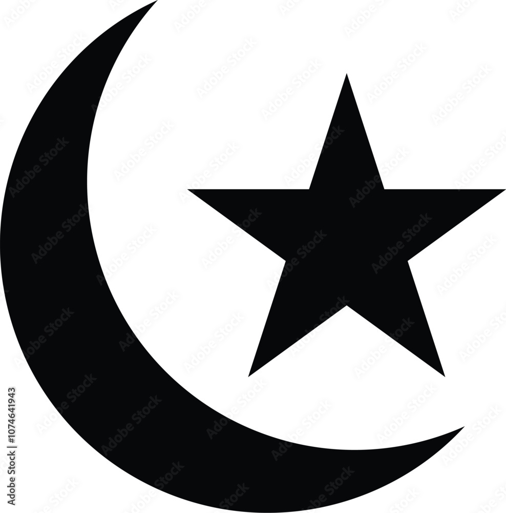 moon stars icon Night icon. Crescent moon icon moon stars icon Night icon. Crescent moon icon