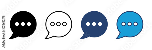 Chat icon vector. speech bubble icon. comment icon vector. message. contact us