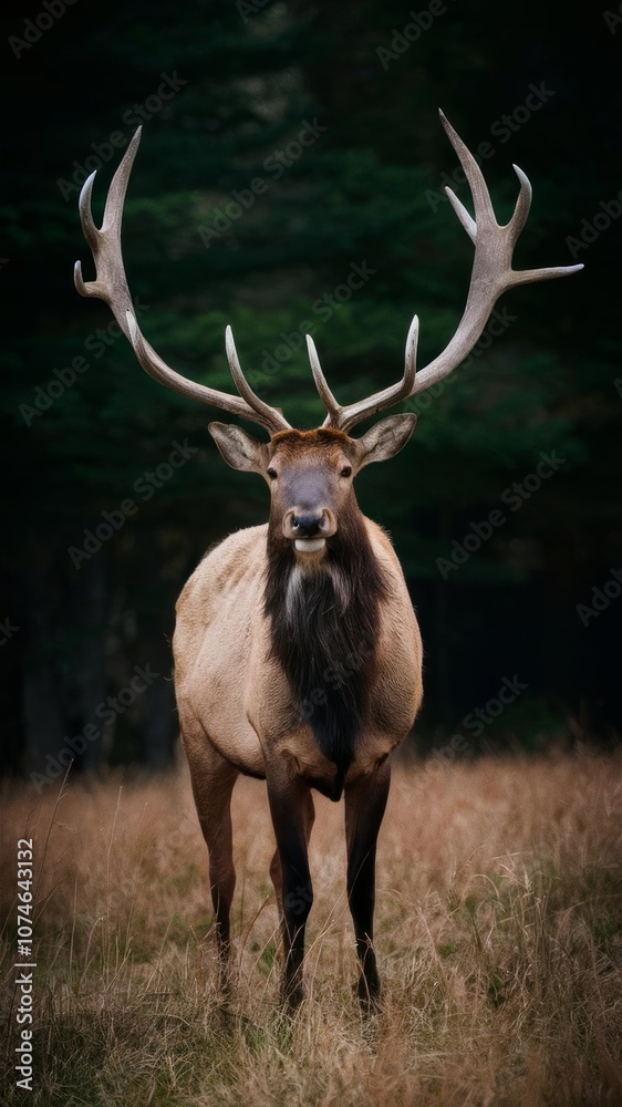 A deer stands gracefully on the edge of the forest, surrounded by tall trees and foliage, creating a serene and peaceful natural scene. A deer stands gracefully on the edge of the forest, surrounded by tall trees and foliage, creating a serene and peaceful natural scene.