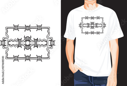 Razor blade t-shirt design