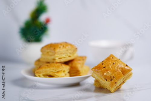 Delicious Homemade zeera Puff Palmiers photo