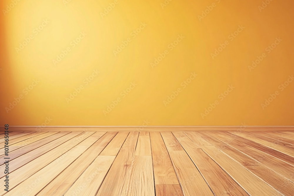 a minimal interior featuring a polished wooden floor and a smooth yellow wall creating a warm and inviting atmosphere
a minimal interior featuring a polished wooden floor and a smooth yellow wall creating a warm and inviting atmosphere