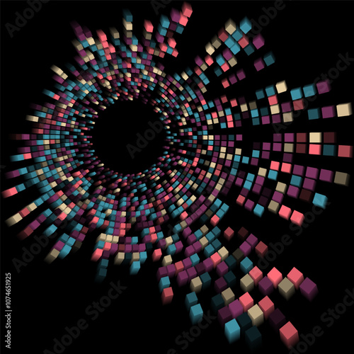 Digital technologies of modern communication. Vector illustration. Sketch for creativity.