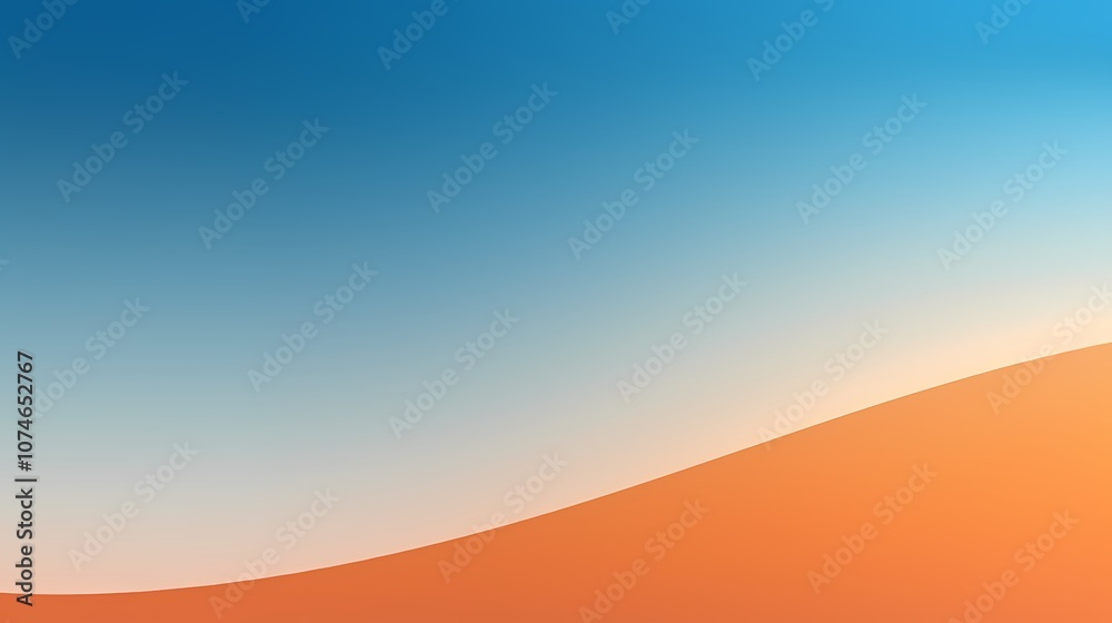 Digital technology space orange and blue gradient poster background Digital technology space orange and blue gradient poster background