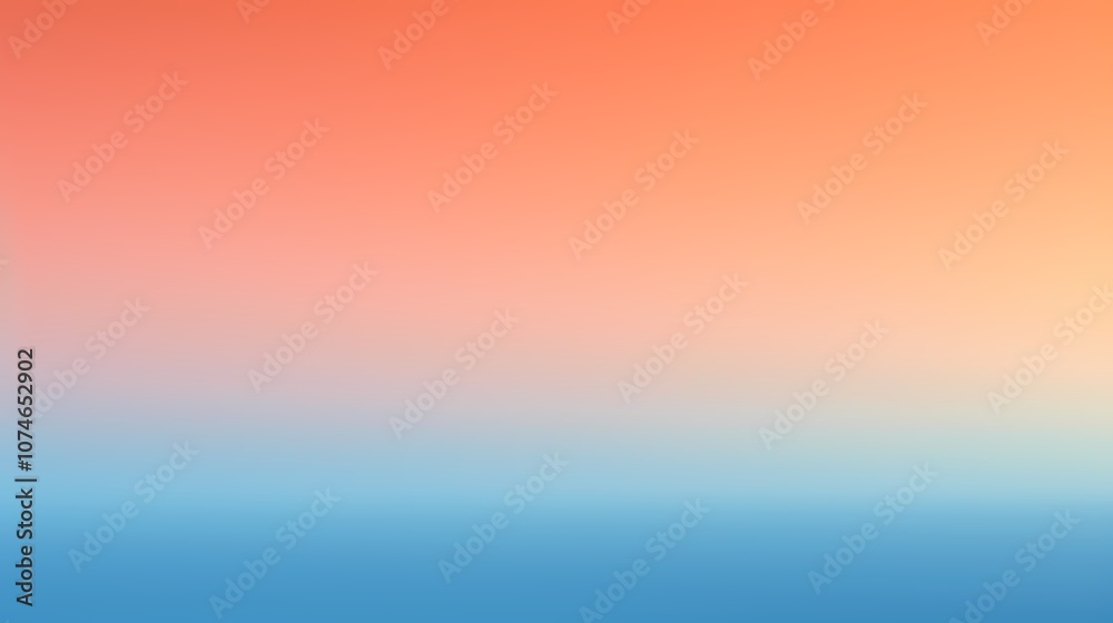 Obraz premium Digital technology space orange and blue gradient poster background