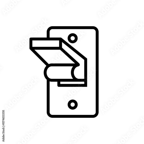 On and off icon vector. Switch illustration sign. Toggle symbol. Slider logo.