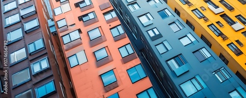Vibrant Architectural Facad...
