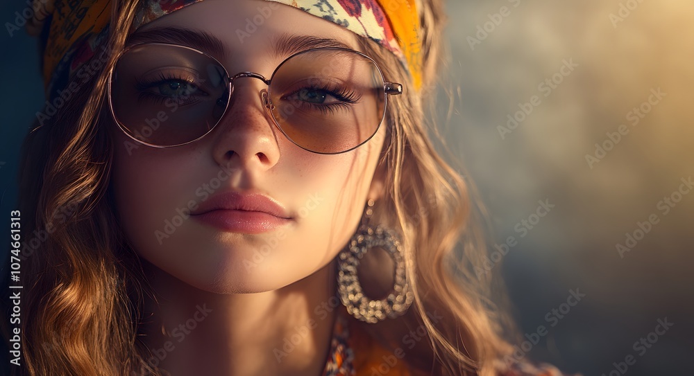 A young woman with a serene expression, gazing directly into the camera. She has soft, wavy brown hair that frames her face, and her skin is sun-kissed with freckles. A young woman with a serene expression, gazing directly into the camera. She has soft, wavy brown hair that frames her face, and her skin is sun-kissed with freckles.