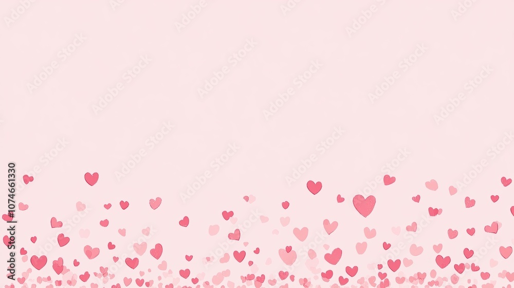 Romantic heart background with soft pink and red accents for valentine s day Romantic heart background with soft pink and red accents for valentine s day