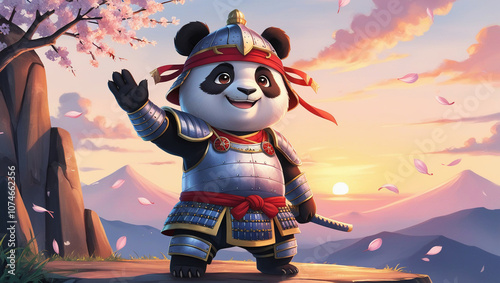 Golden Hour with the Samurai Panda photo