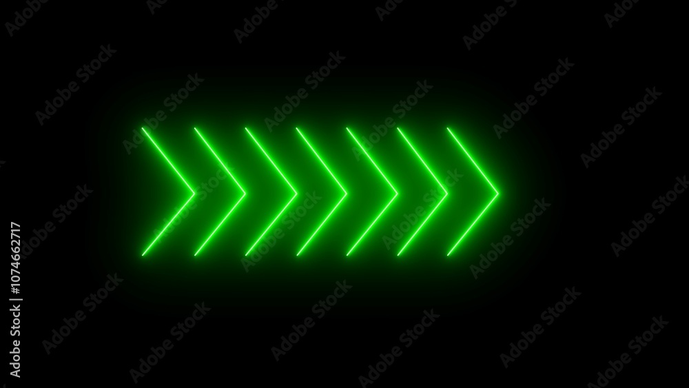 Neon Right arrow icon illustration. neon glowing direction arrow icon. Neon Right arrow icon illustration. neon glowing direction arrow icon.