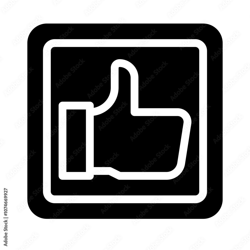 Icon Like With Style Glyph Icon Like With Style Glyph