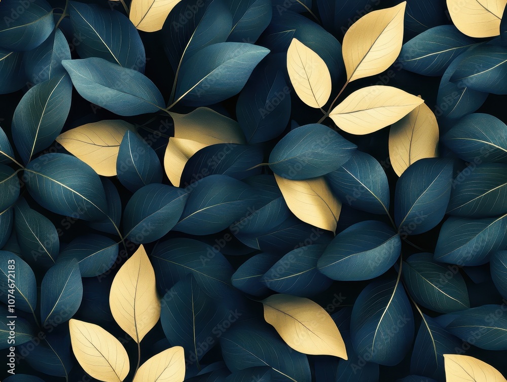Leaf silhouette pattern, minimal flat design, elegant nature-inspired decor, versatile for textiles and wallpapers, adds a modern touch Leaf silhouette pattern, minimal flat design, elegant nature-inspired decor, versatile for textiles and wallpapers, adds a modern touch
