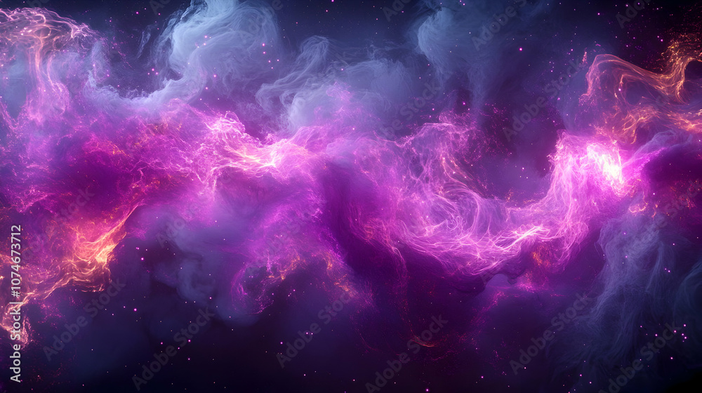 Abstract Purple and Orange Swirling Nebula Background Abstract Purple and Orange Swirling Nebula Background