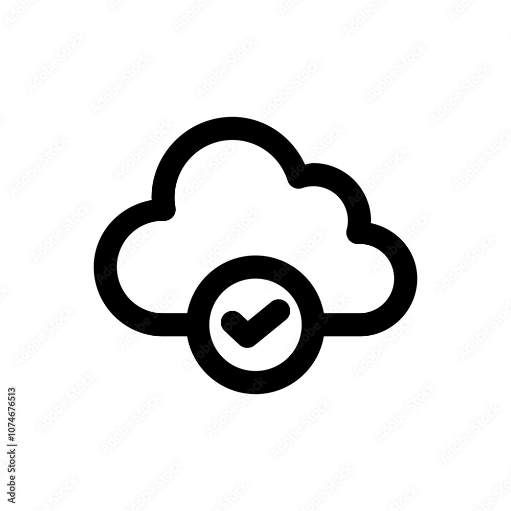 Cloud icon. Simple vector sign. Cloud icon. Simple vector sign.