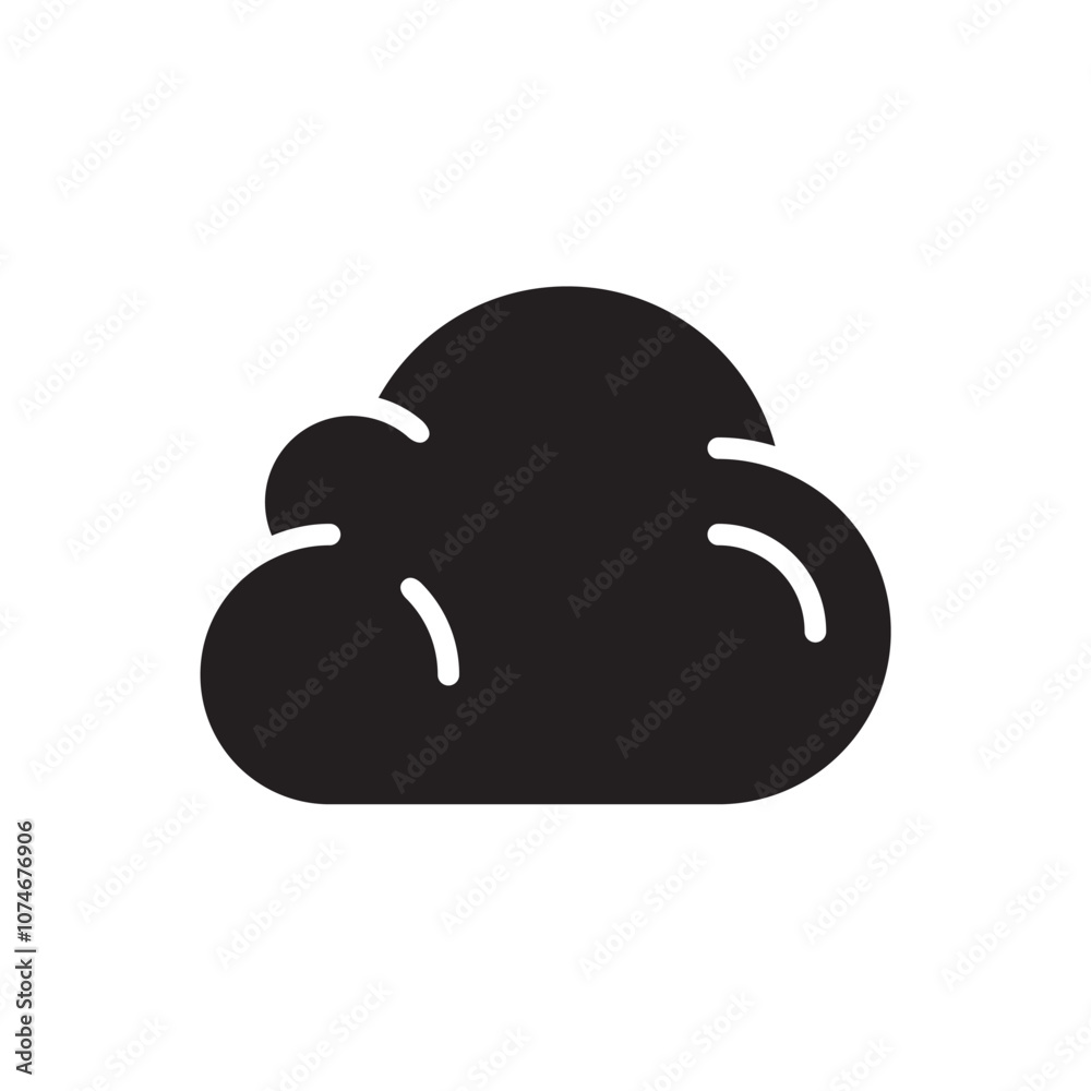 Cloud icon. Simple vector sign. Cloud icon. Simple vector sign.