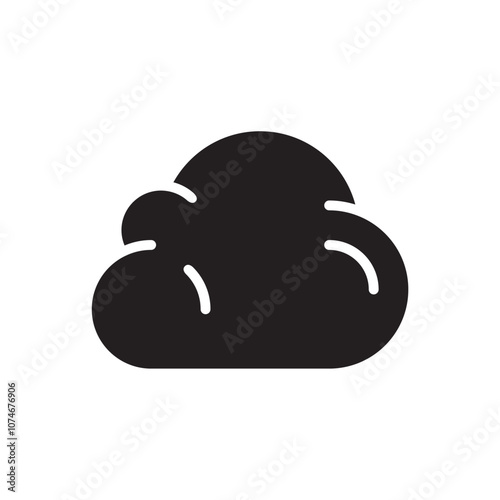 Cloud icon. Simple vector sign.