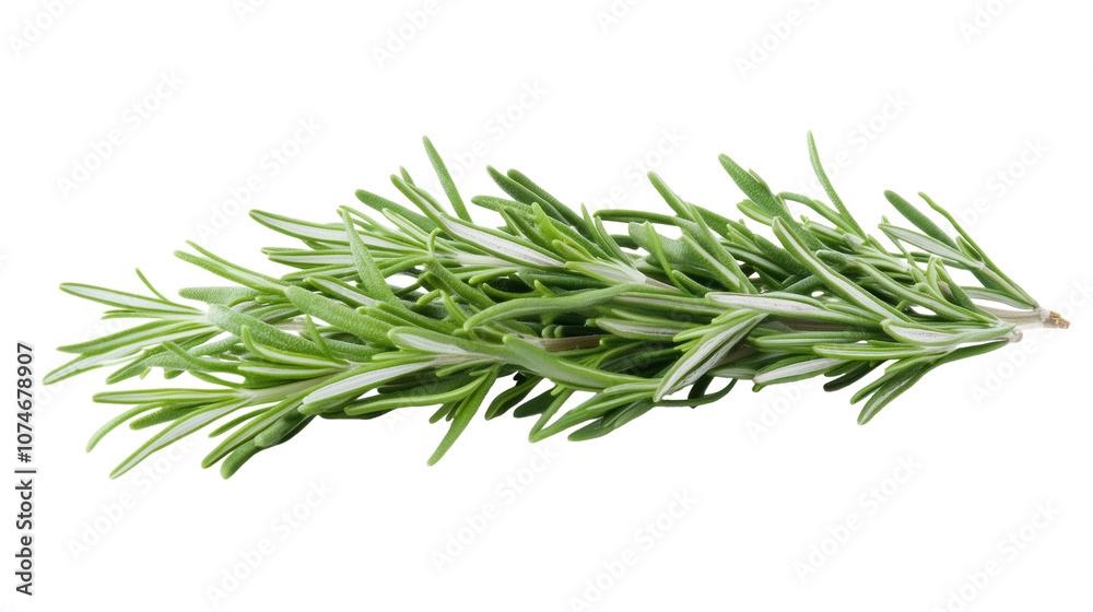 Fresh rosemary sprig isolated on transparent background Fresh rosemary sprig isolated on transparent background