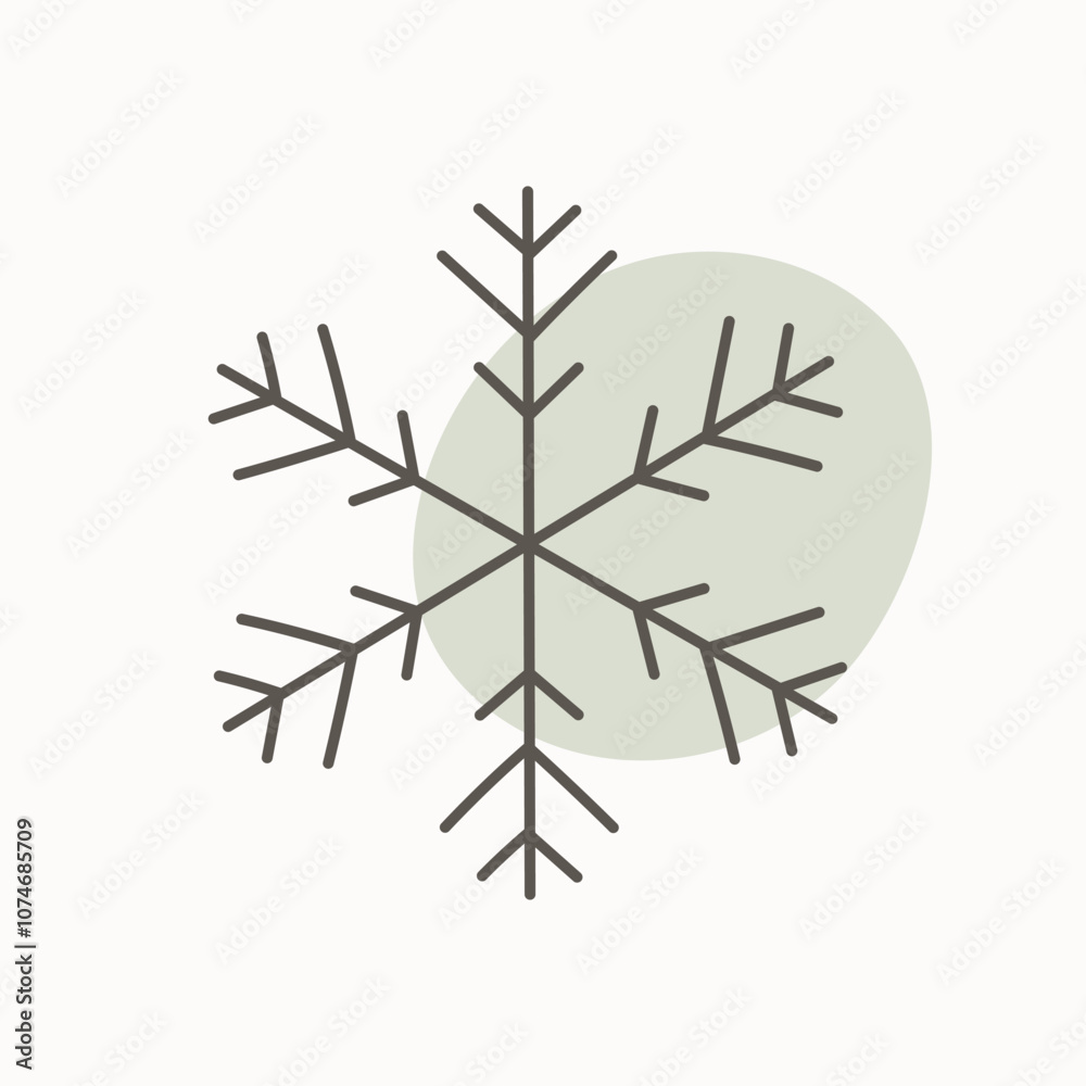 Hand drawn snowflake. Good for Christmas or Winter designs. Hand drawn snowflake. Good for Christmas or Winter designs.