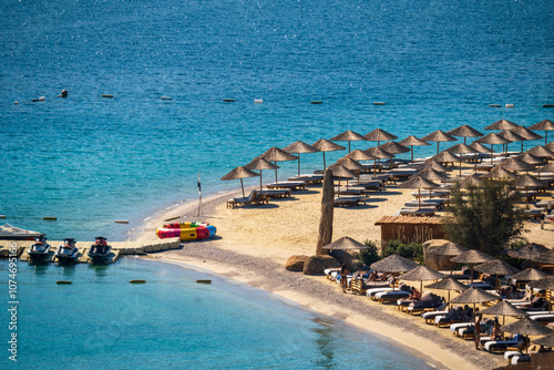 turquoise sea and a magnificent beach